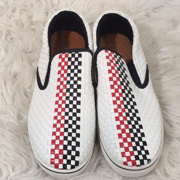 Bernie Mev Checkerboard Slip On Sneaker sz. 10 New - Picture 6 of 11